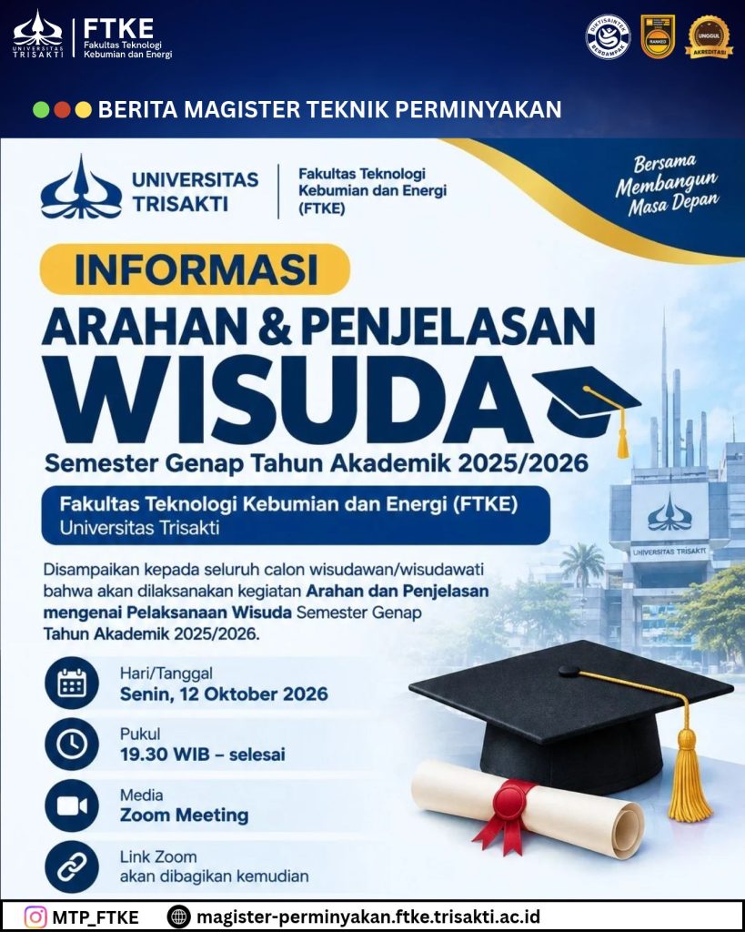 UNDANGAN SOSIALISASI DENGAN WISUDAWAN SEMESTER GENAP TA. 2025/2026