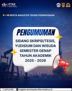 PENGUMUMAN SIDANG SKRIPSI/TESIS, YUDISIUM DAN WISUDA SEMESTER GENAP TAHUN AKADEMIK 2025/2026